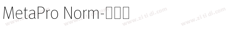 MetaPro Norm字体转换